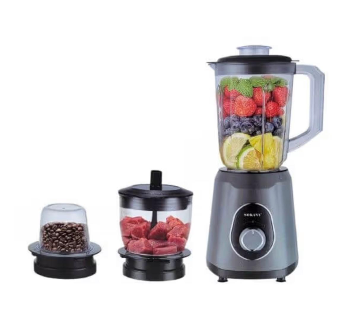 Sokany 3 in 1 Electric Juice Blender Machine & Extractor