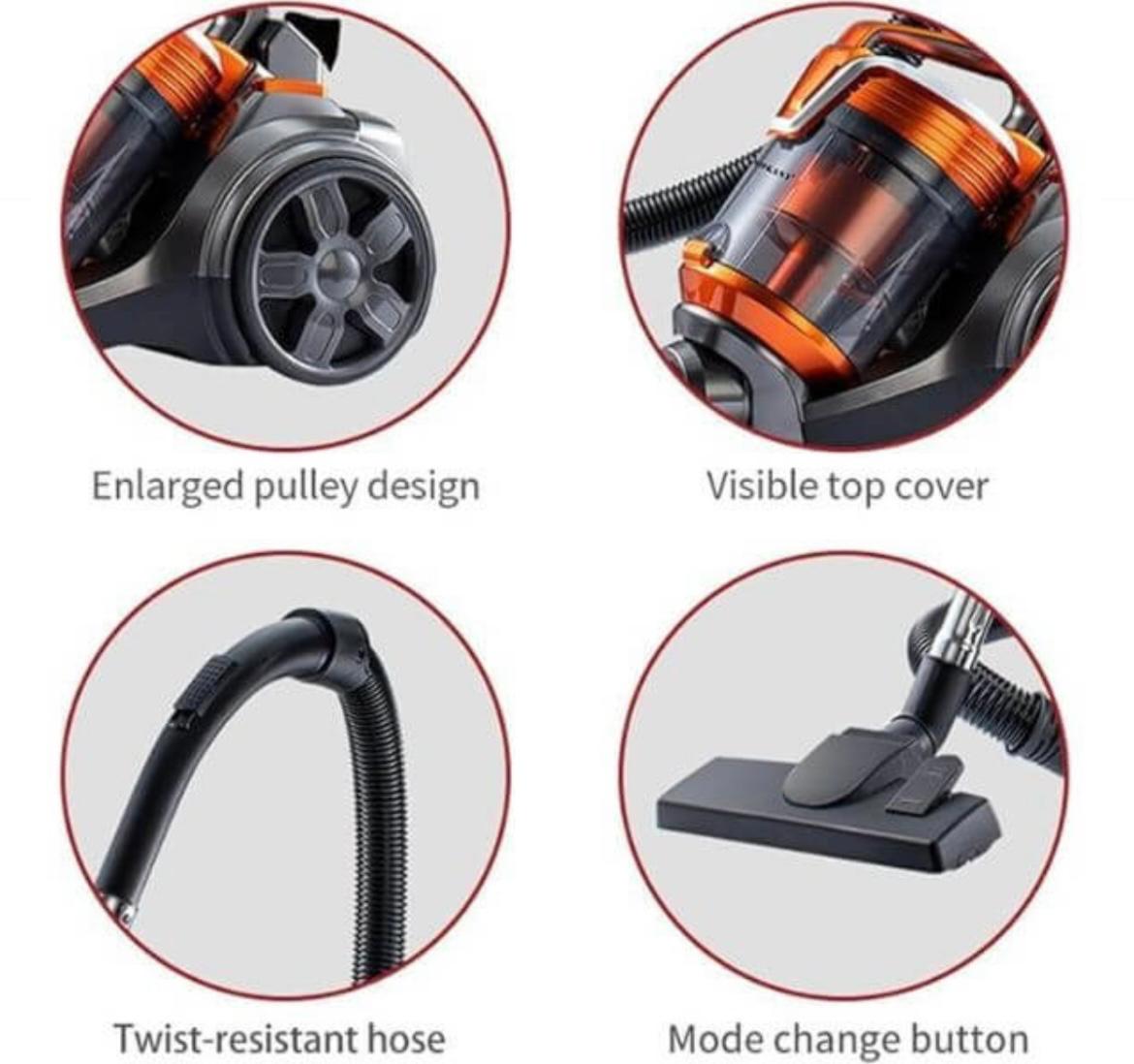 3.5L Corded Canister Vacuum Cleaner 3600W