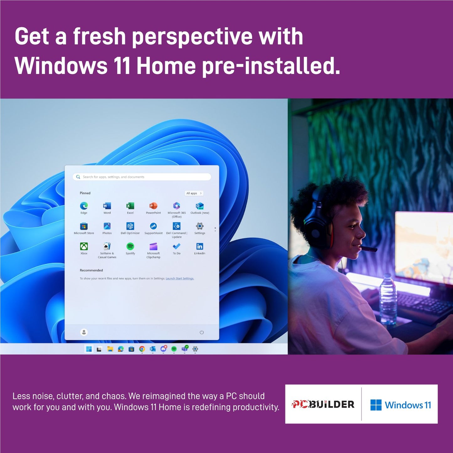 PCBuilder Ryzen 5 7600 MAVERICK Windows 11 Gaming PC